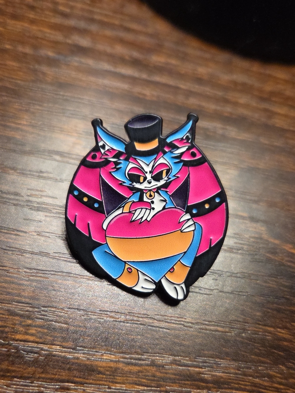 Cat-themed pin Hazbin Hotel Tv Show Anime